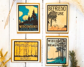 Seed Paper Greeting Card || Wisconsin Conservancy|| Portion Of Proceeds Go To The Wisconsin Historical Society