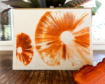8 1/2 x 11in Spore Print On Seed Paper | Wall Art | Handmade With Love