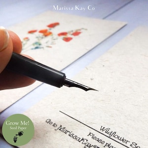 Plantable Note Cards, Wildflower Seed Paper, 6 Pack