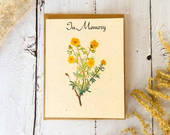 In Memory || Plantable Wildflower Seed Cards || Memorial Card || Eco-Friendly || Supporting Women In Nepal