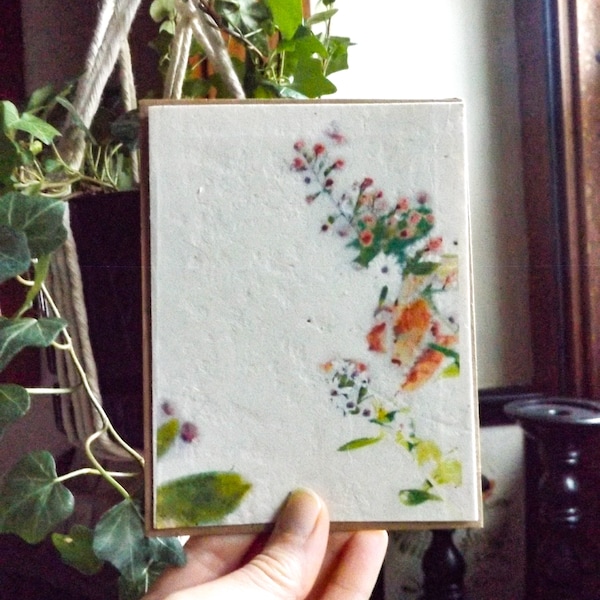 Seed Paper Cards || Blank Or Personalized Insert || Hand Drawn || Eco-Friendly