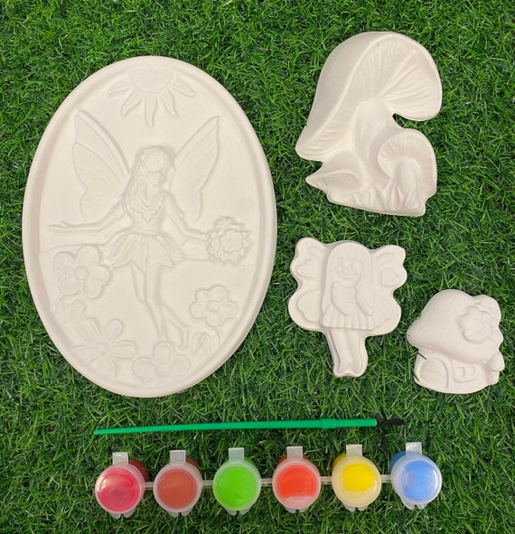 Kit de manualidades para niños con pintura de yeso de hadas 