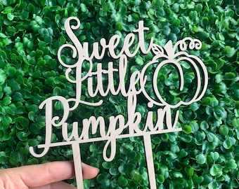 Sweet Little Pumpkin Cake Topper, Baby Shower Decor