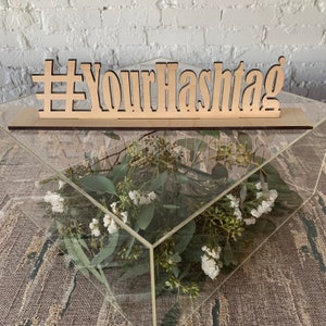 Custom Hashtag Sign- Personalized Hashtag- Wooden Hashtag- # Wedding- Wooden Sign- Your Hashtag- custom wedding sign - Rustic wedding decor