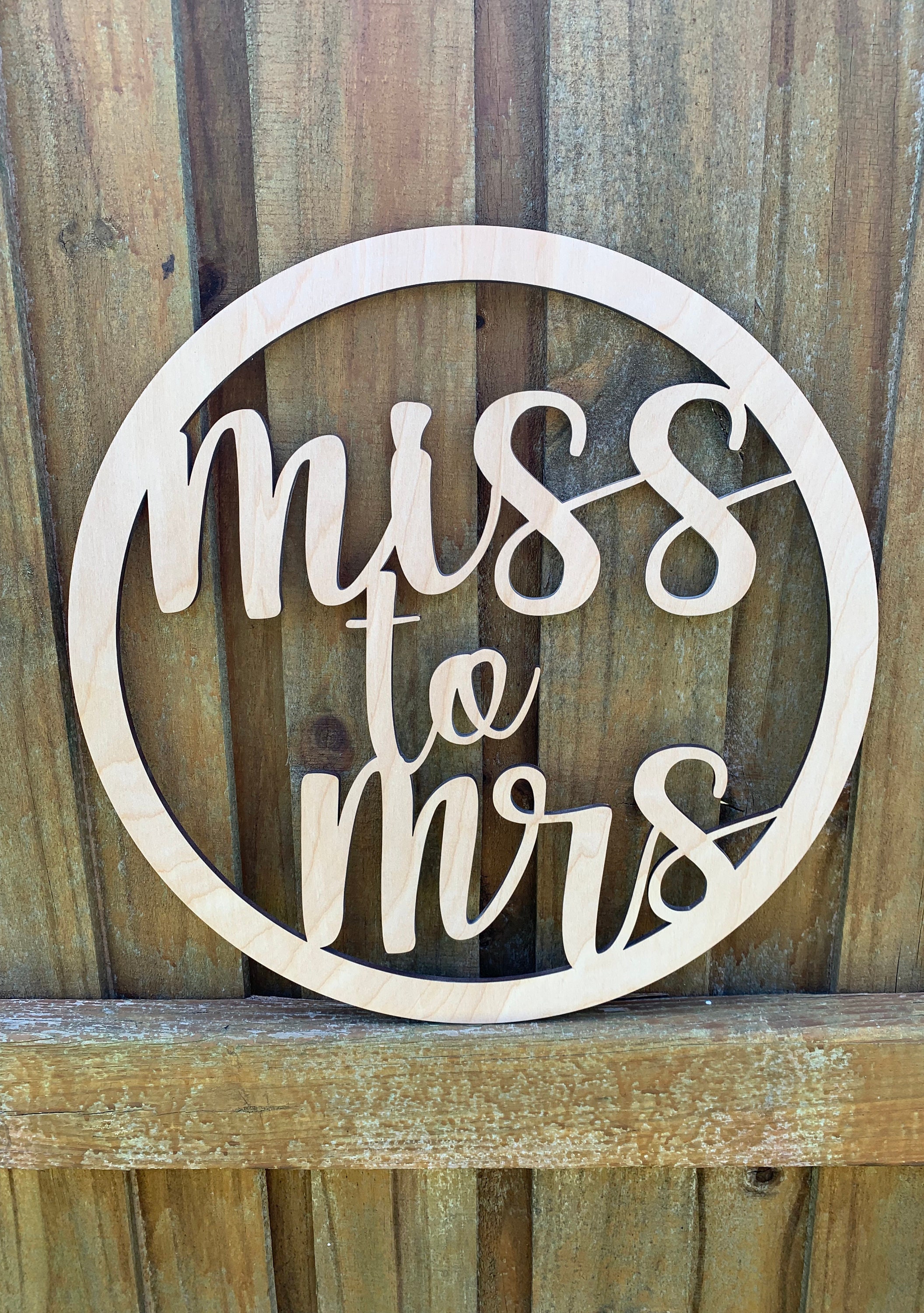 Miss to Mrs Sign Bridal Shower Sign Bride Photography Prop Etsy