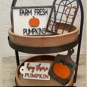 Fall Cut File - Fall Tiered Tray Decor - CUT FILE ONLY - Tiered Tray Decor - Fall Decor File - Fall Digital Download - Pumpkin Decor