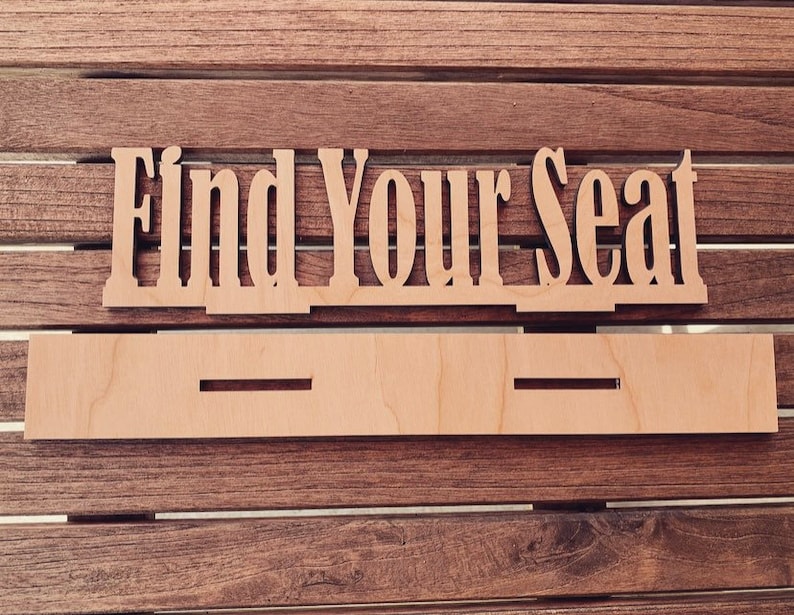 Find Your Seat Wooden Wedding Sign Seating Chart Sign Find