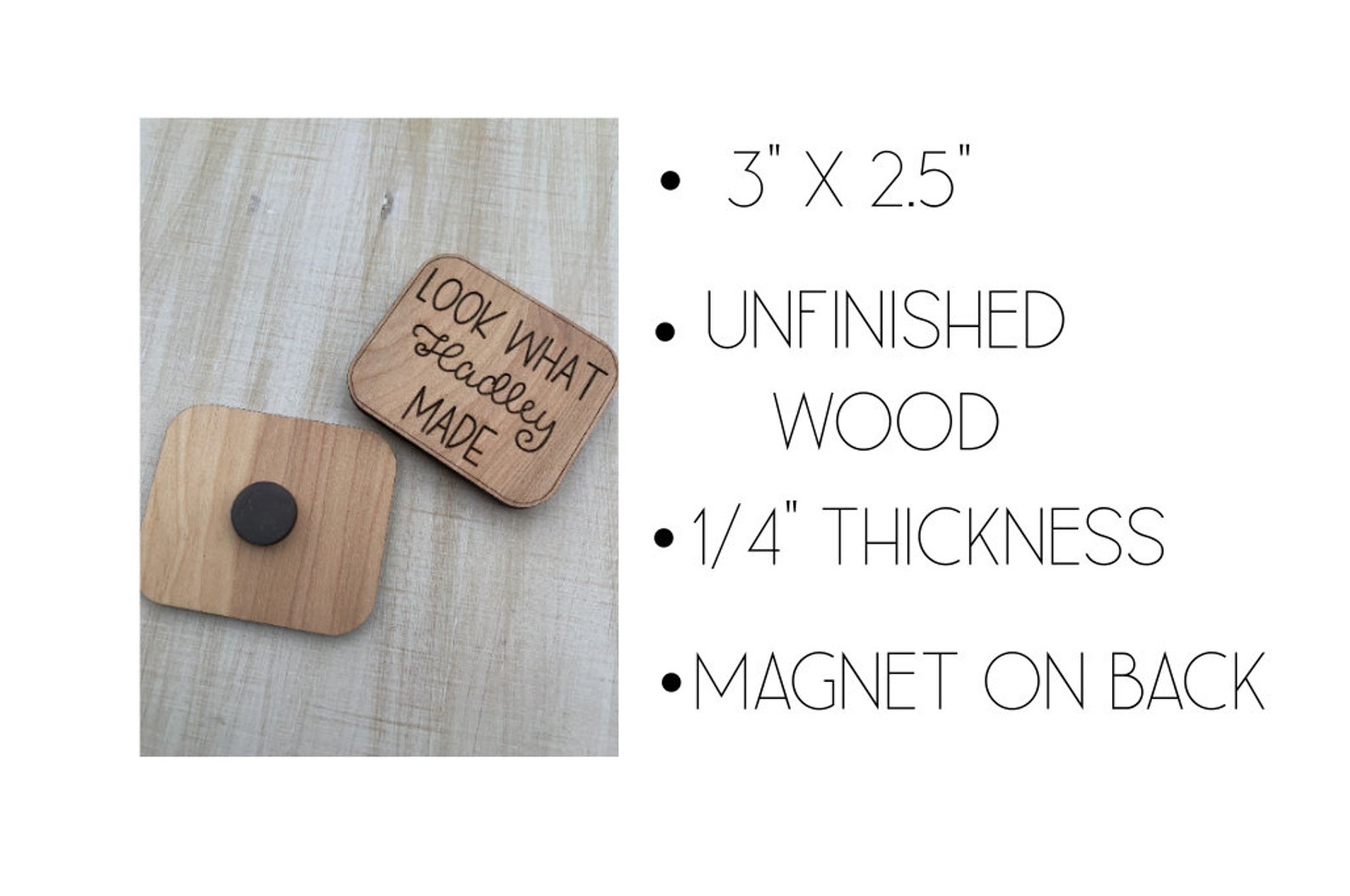 Look What I Made Fridge Refrigerator Engraved