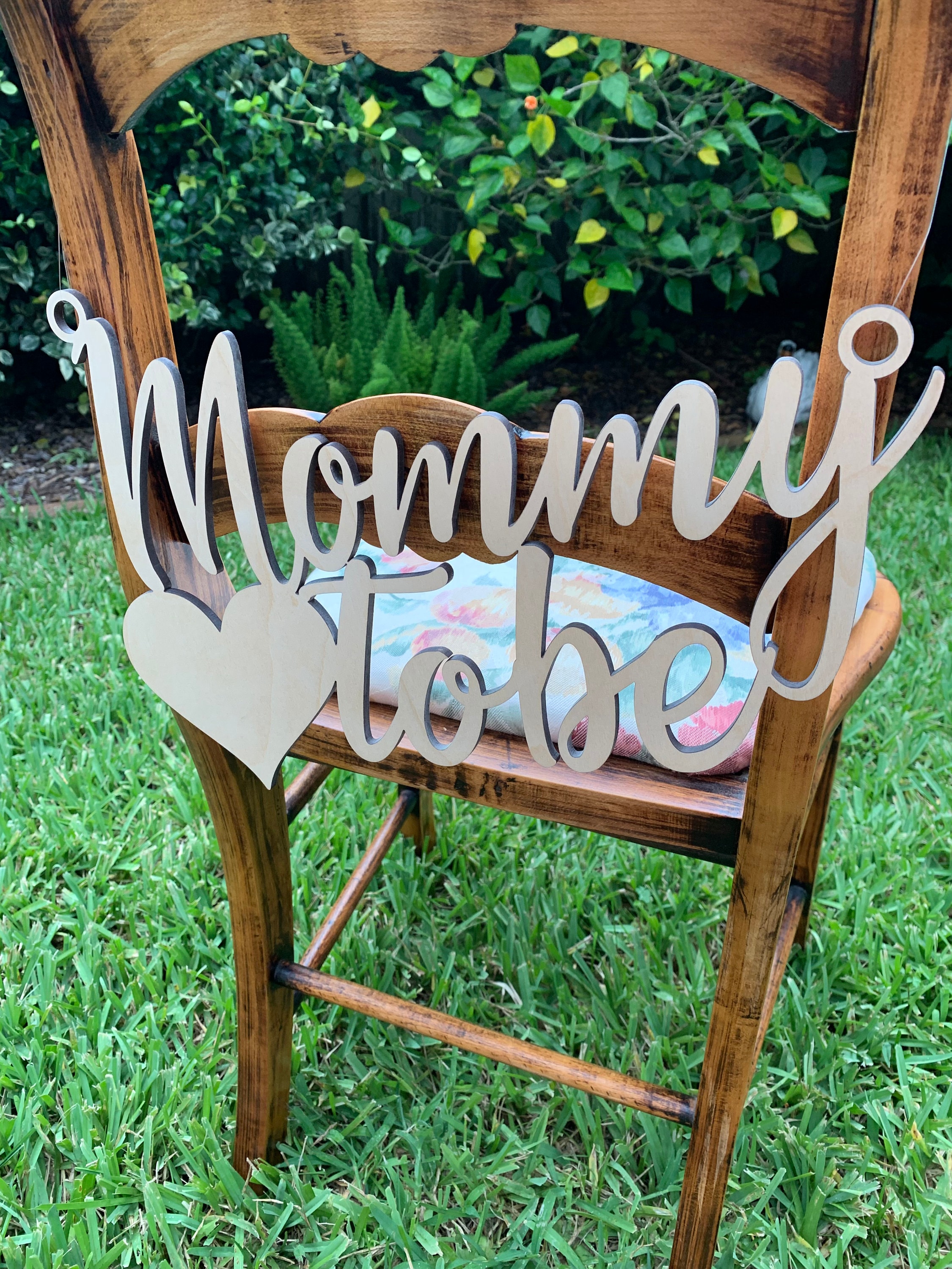 Mommy to Be Chair Hanger Baby Shower Mom Chair Mommy to Be Etsy