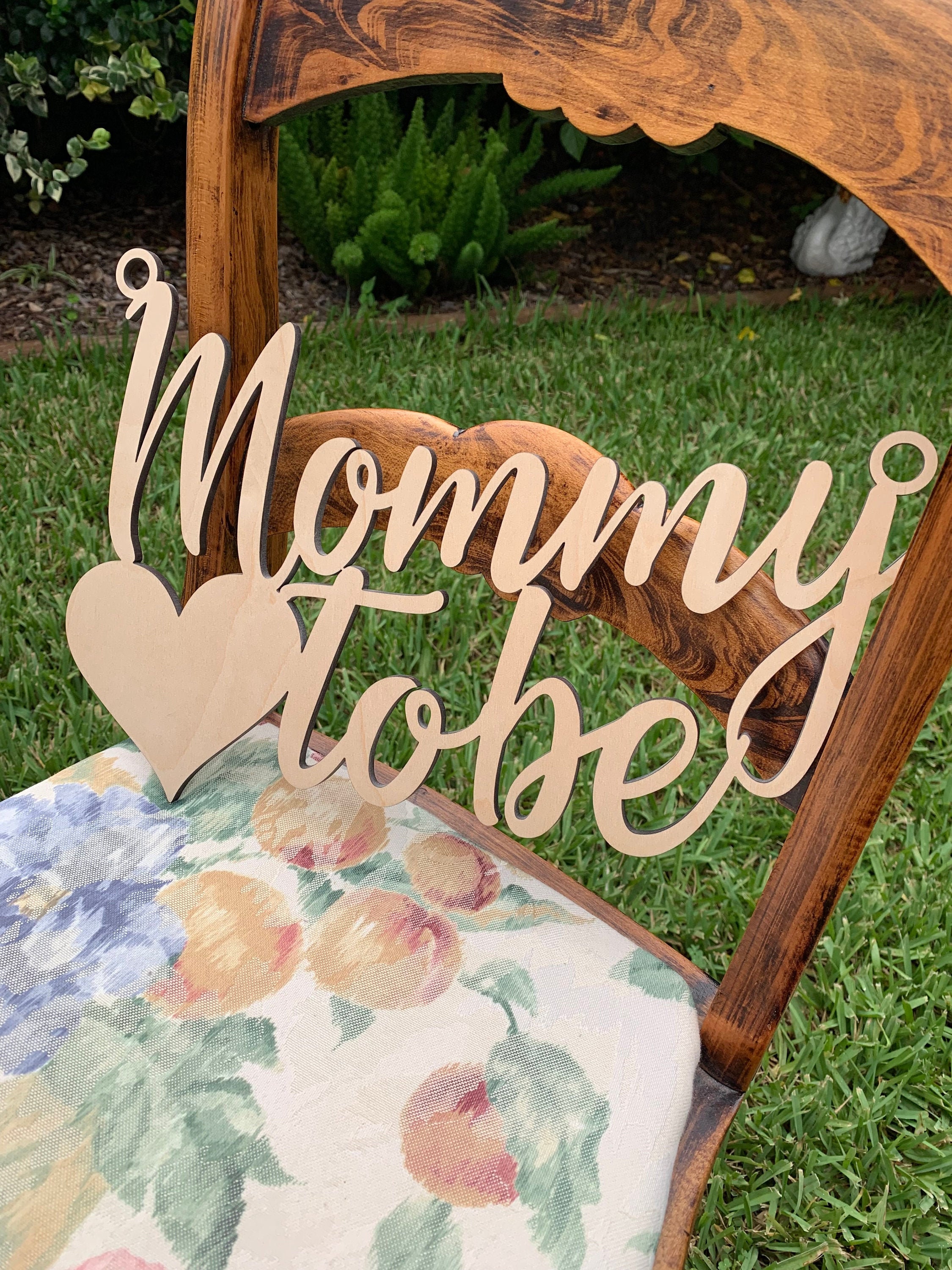 Mommy to Be Chair Hanger Baby Shower Mom Chair Mommy to Be Etsy