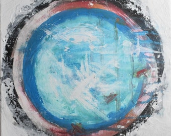 Abstract Circle Acrylic Painting Fine Art