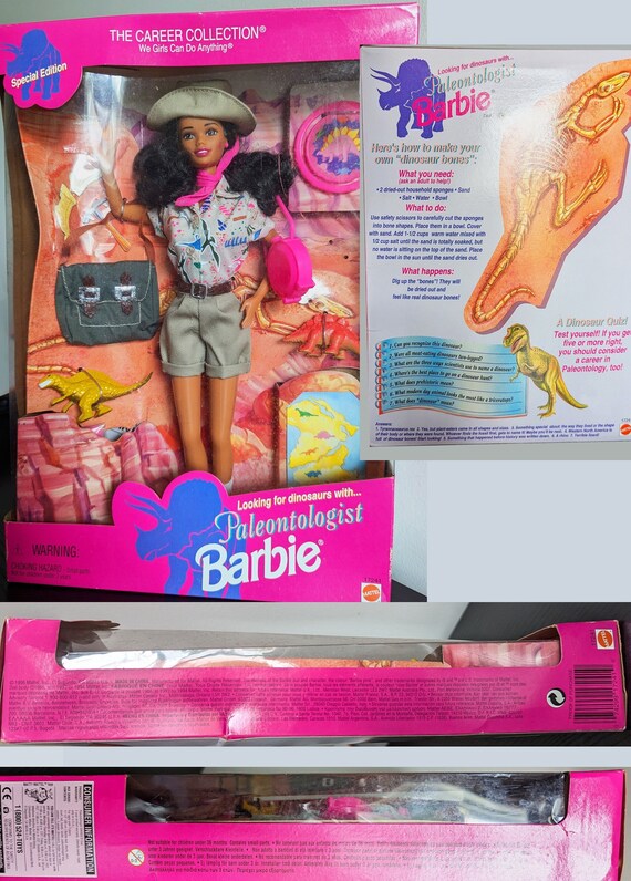 Special Addition Vintage Paleontologist Barbie the Career Collection 1996 Etsy