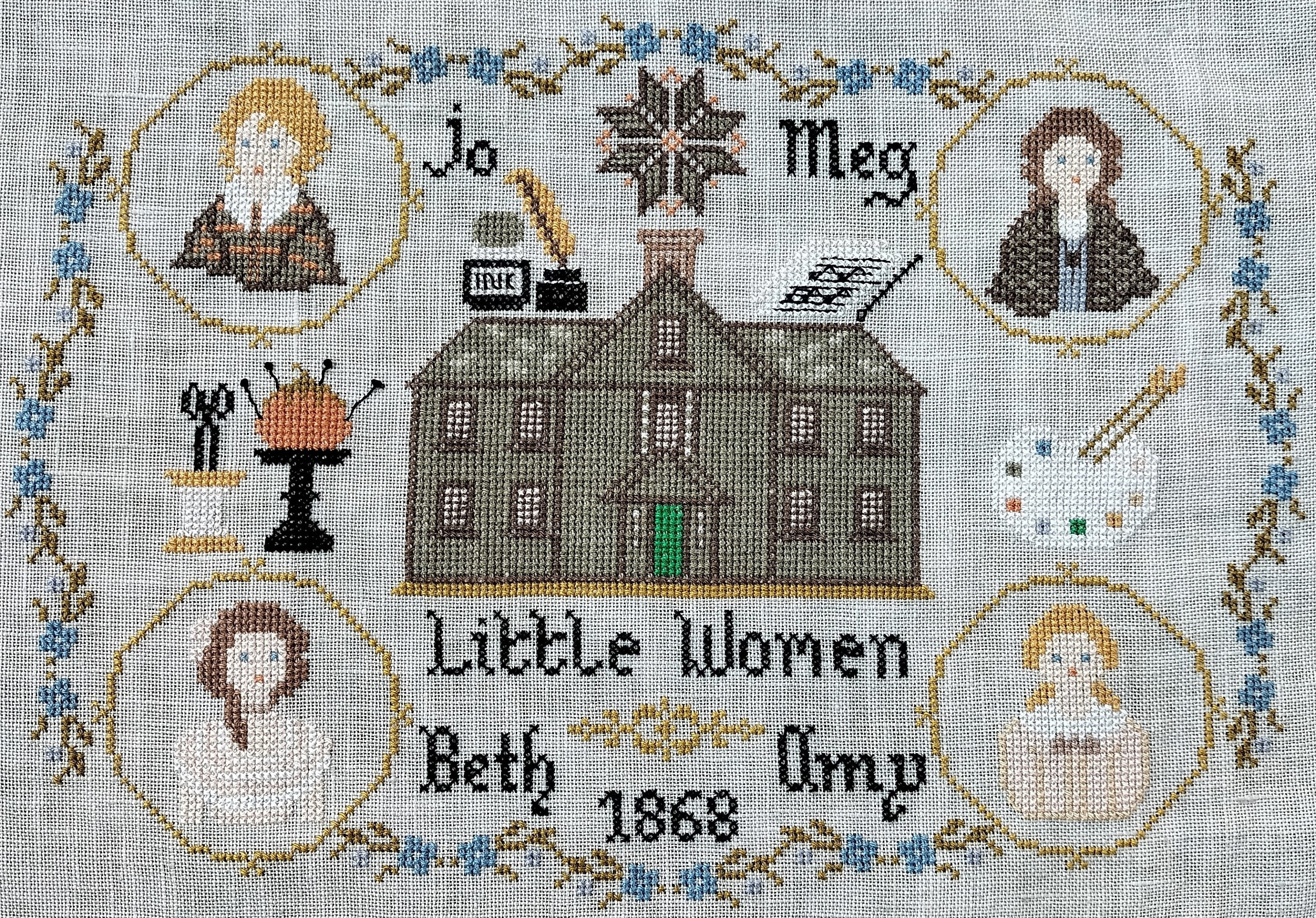 Brooke's Books Once Upon A Stitch Meg March From Little Women Cross Stitch  Chart Only