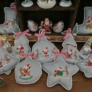 Santa and Rudolph Minies