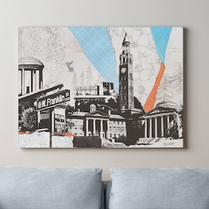 Chapel Hill Landmark Print: A Perfect Housewarming or Graduation Gift