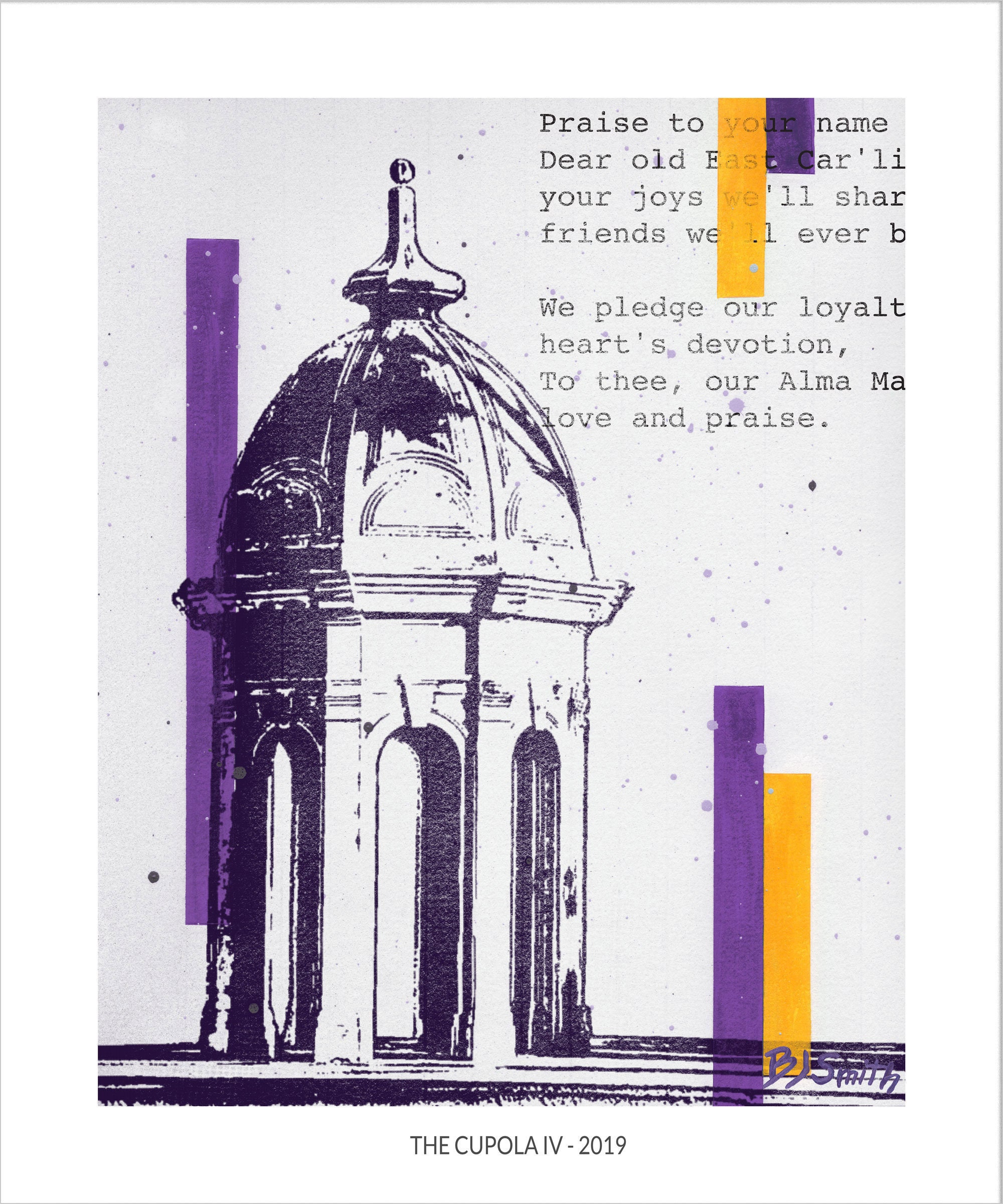 ECU Cupola 2019 Wall Art Etsy