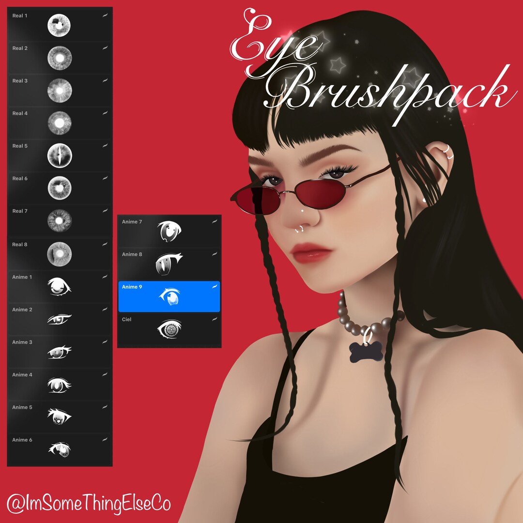 Eye Brushes Procreate Etsy