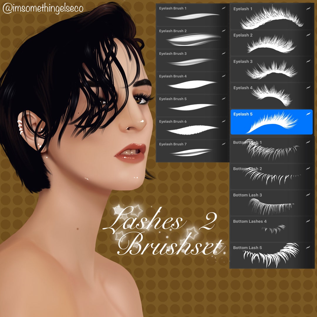 Eyelash Brushset 2 Procreate Etsy