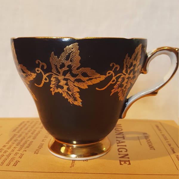 Black and Gold Tea Set Etsy