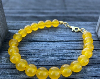 Honey Yellow Jade Bracelet/Wristwear