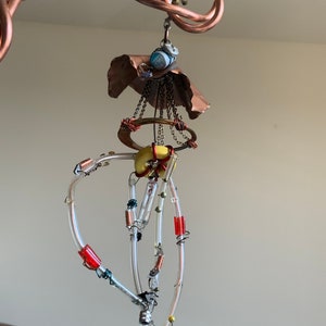Leggs the steampunk Jelly Industrial Copper Sculpture