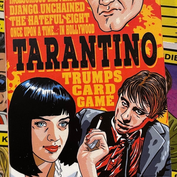 QUENTIN TARANTINO 'Trumps' Card Game (Reservoir Dogs, Pulp Fiction, Kill Bill, Inglorious Basterds, Django Unchained)