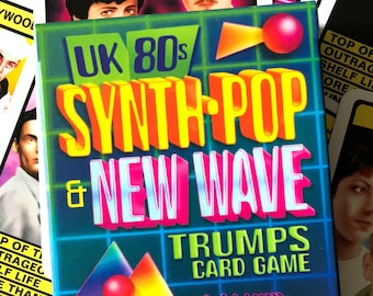UK 80s Synth-Pop & New Wave - Trumps Card Game (New Order, Tubeway Army, Depeche Mode, Art of Noise, Human League, Fad Gadget)