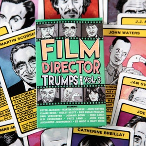 Film Director Trumps Vol.3 Card Game (Ridley Scott, Scorsese, Jodorowsky, Ed Wood, John Waters, John Carpenter, Fassbinder, Peter Jackson)