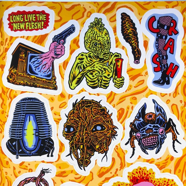 DAVID CRONENBERG A5 Vinyl Sticker Sheet