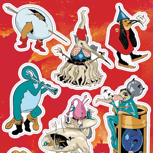 HIERONYMUS BOSCH A5 Vinyl Sticker Sheet