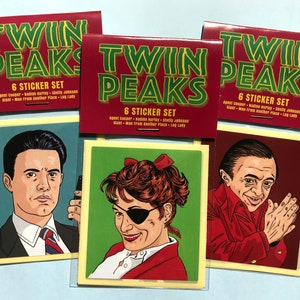 TWIN PEAKS Stickers (Set A) Set of 6