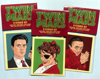 TWIN PEAKS Stickers (Set A) Set of 6