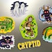 CRYPTIDS A5 Vinyl Sticker Sheet - Etsy