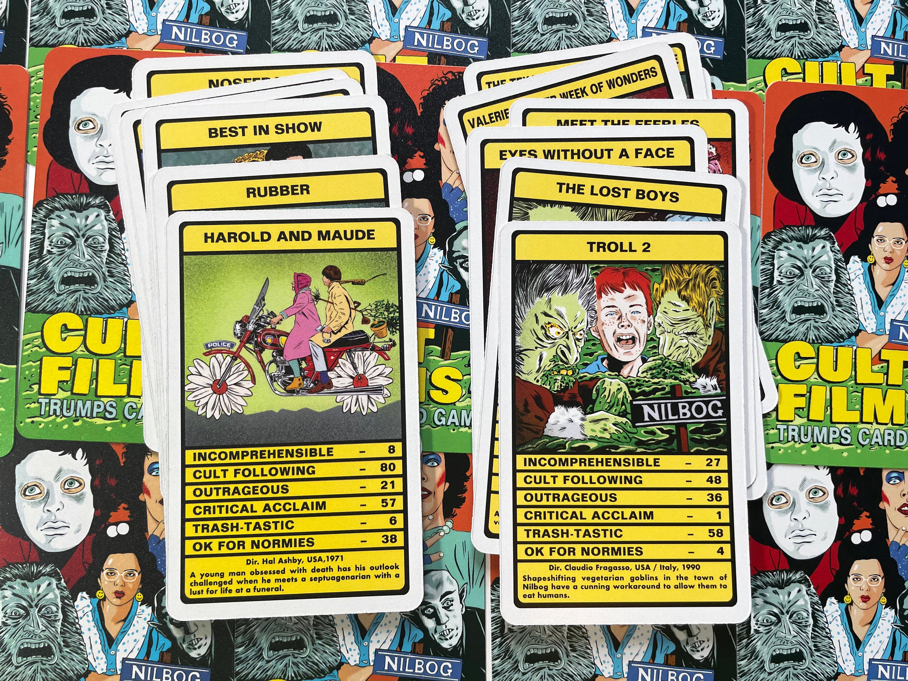 CULT FILMS Vol.2 Trumps Card Game (rocky Horror, Salo, Harold and Maude