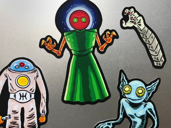 REAL ALIENS A5 Vinyl Sticker Sheet - SET B - Etsy