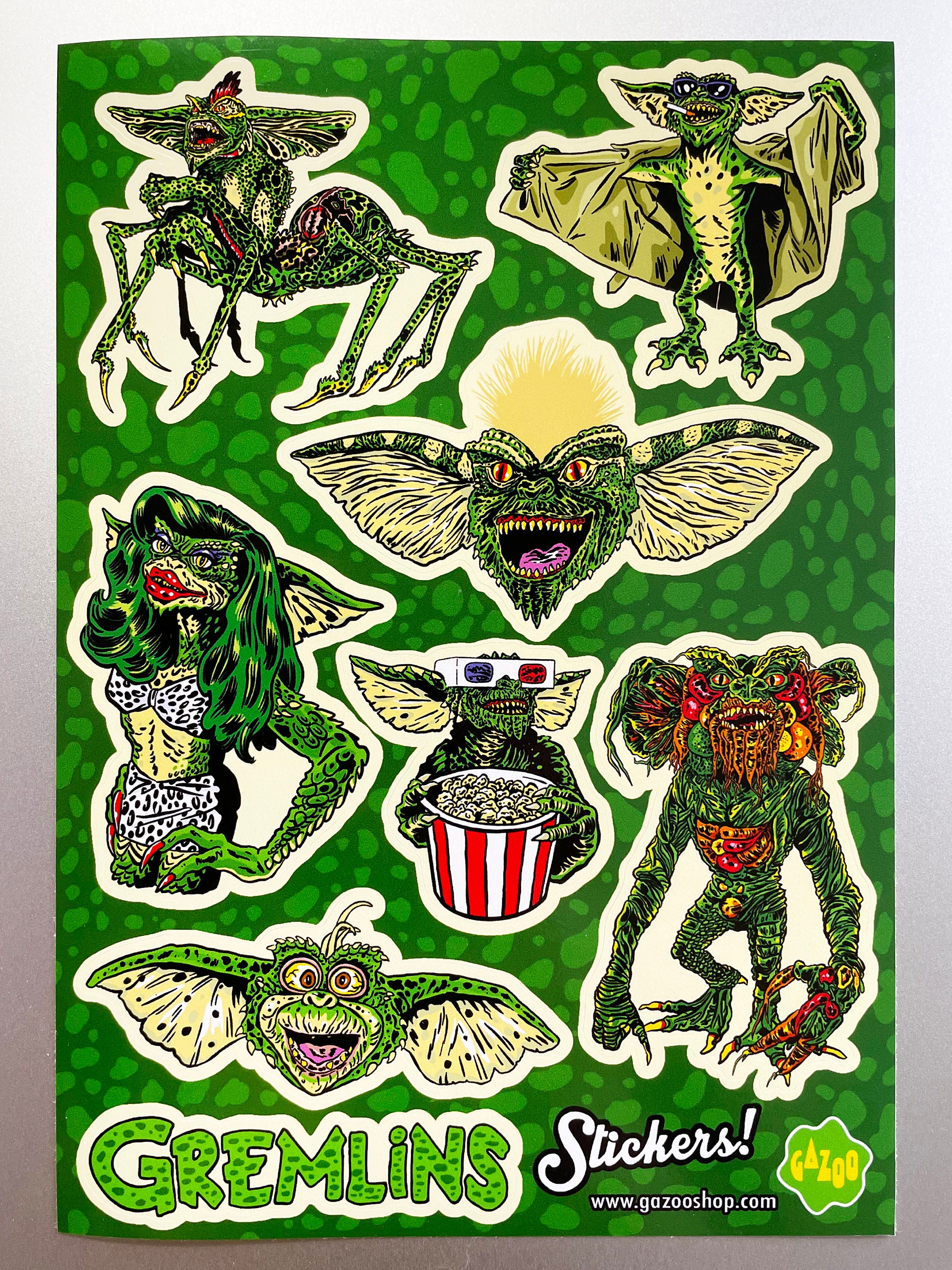 GREMLINS A5 Vinyl Sticker Sheet - Etsy