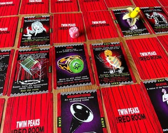 The RED ROOM ( Twin Peaks ) - 48 ROOMS Card Game - Etsy