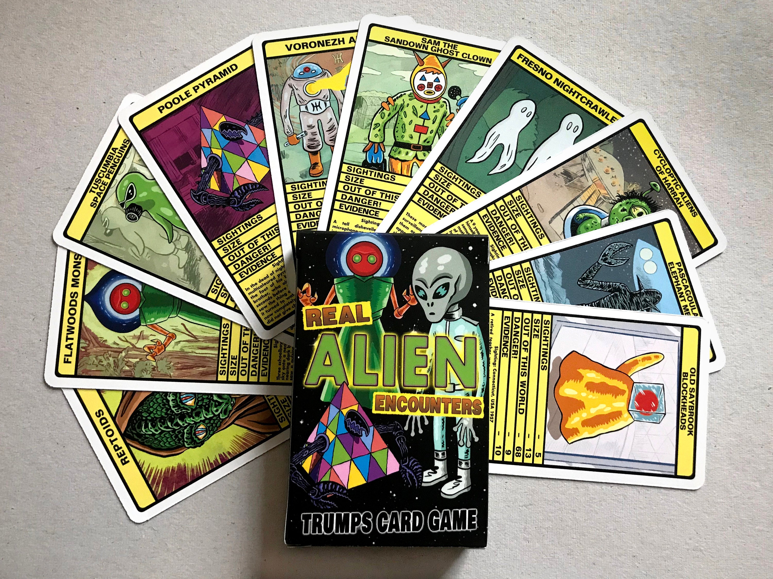 REAL ALIEN ENCOUNTERS Trumps Card Game aliens Ufos Etsy Australia