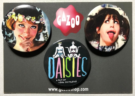 DAISIES / SEDMIKRÁSKY - ピンバッジ 3 個セット (1.5 インチ/38 mm 