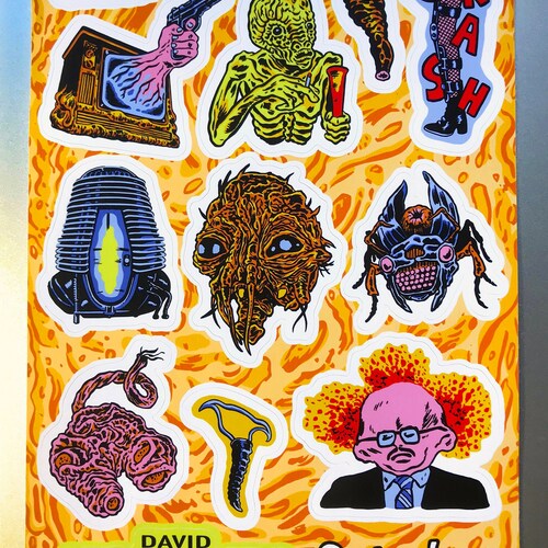 DAVID CRONENBERG A5 Vinyl Stickervel