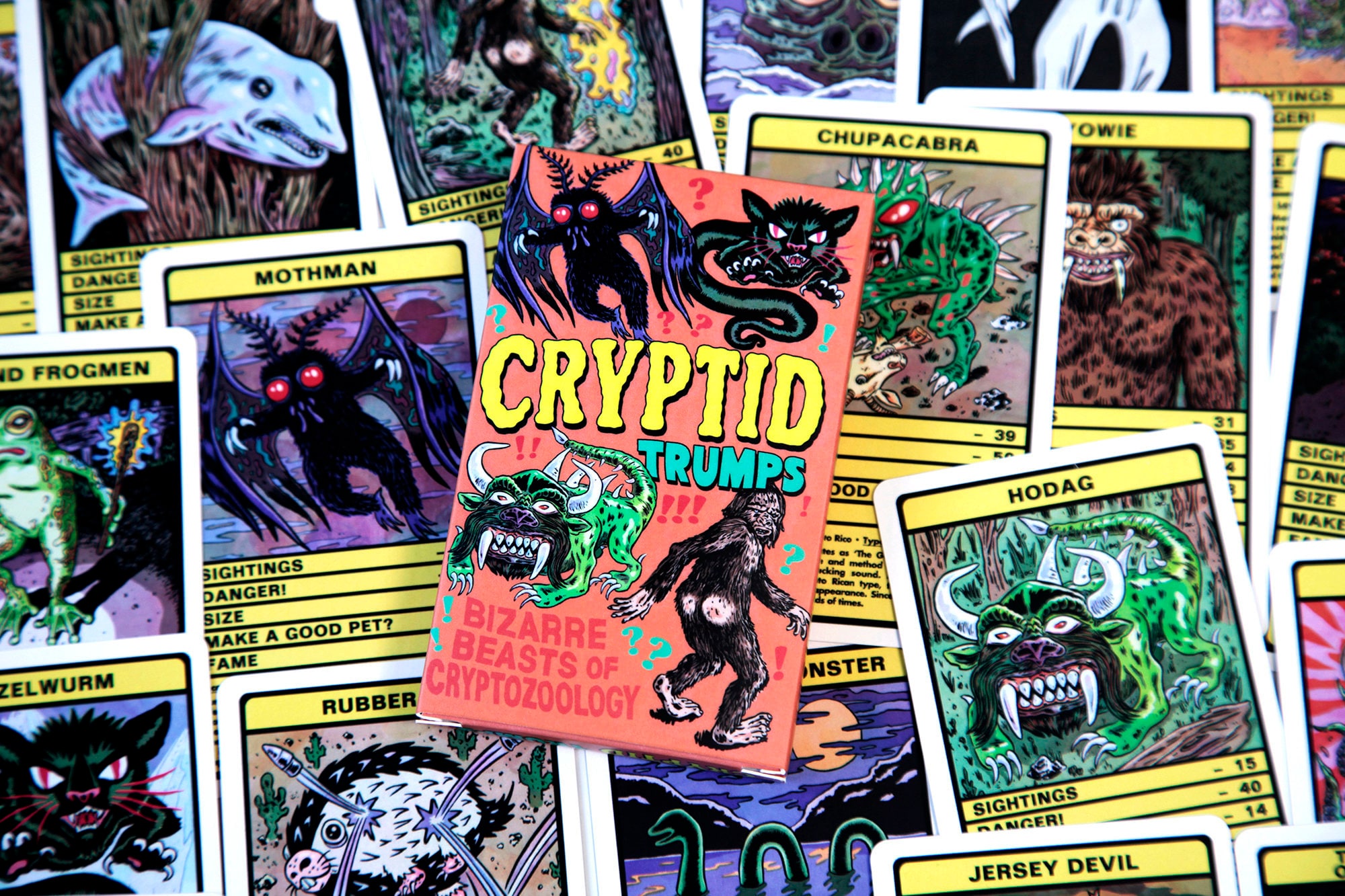 CRYPTID TRUMPS - Cryptozoology Card Game (big Foot, Mothman, Hodag