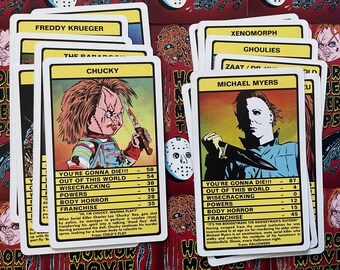 HORROR MOVIE MONSTER Trumps Card Game (hellraiser, Exorcist
