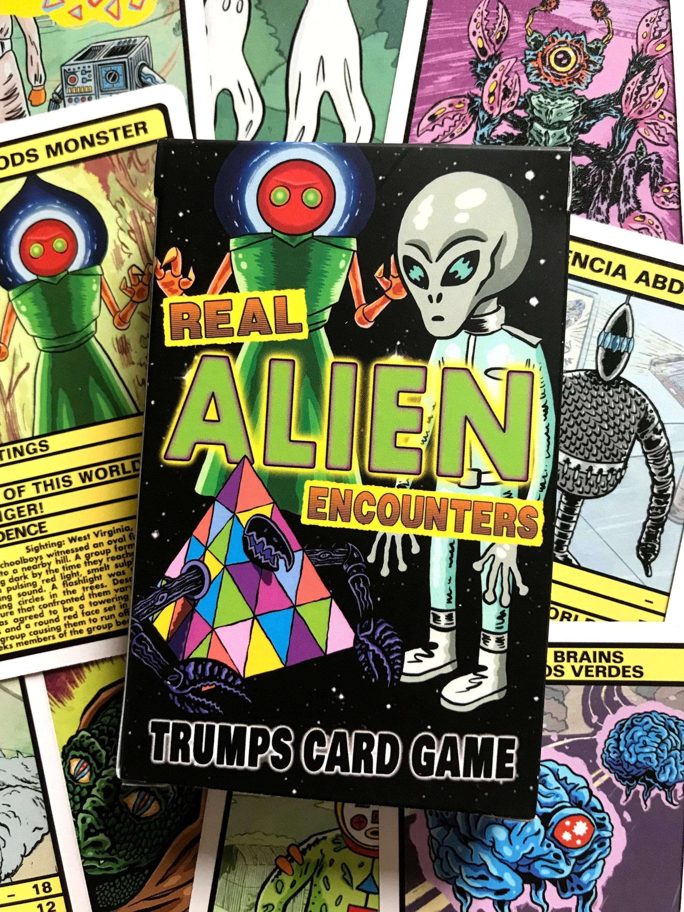 REAL ALIEN ENCOUNTERS Trumps Card Game aliens Ufos Flatwoods