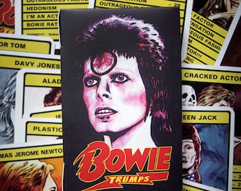 Bowie &#39;Trumps&#39; Card Game - 30 different Bowie personas