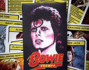 Bowie 'Trumps' Card Game - 30 different Bowie personas