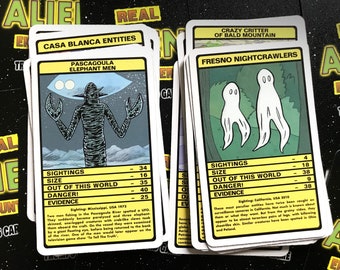 本物の宇宙人との遭遇 - トランプカードゲーム（宇宙人、UFO、フラット