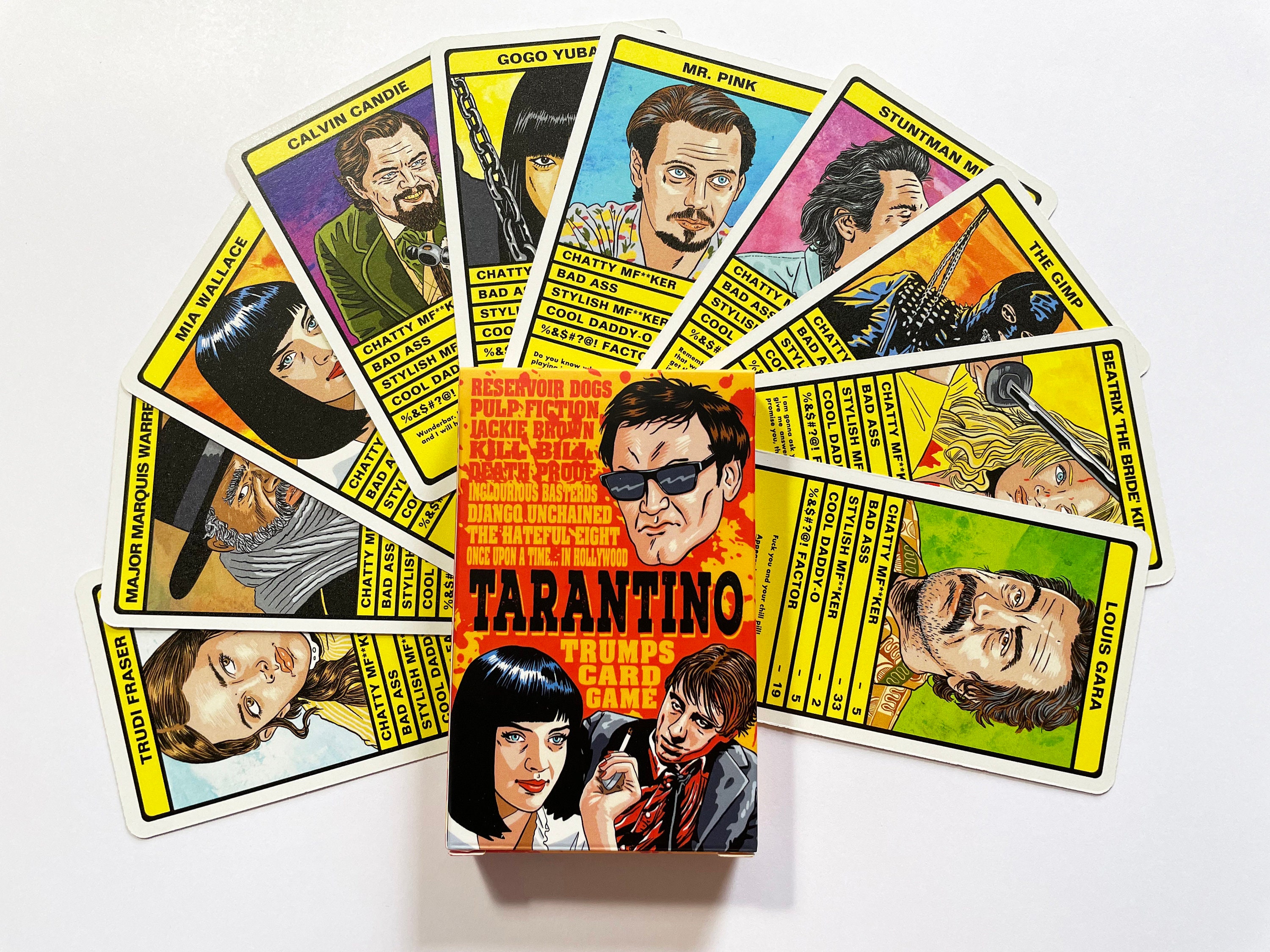 QUENTIN TARANTINO 'trumps' Card Game (reservoir Dogs, Pulp Fiction ...