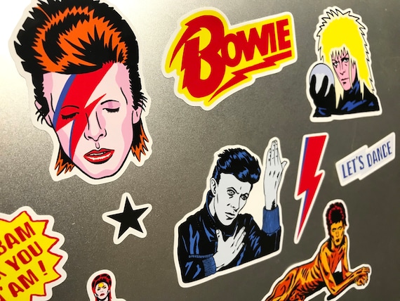 デヴィッド・ボウイ A5 ビニールステッカーシート - Etsy 日本