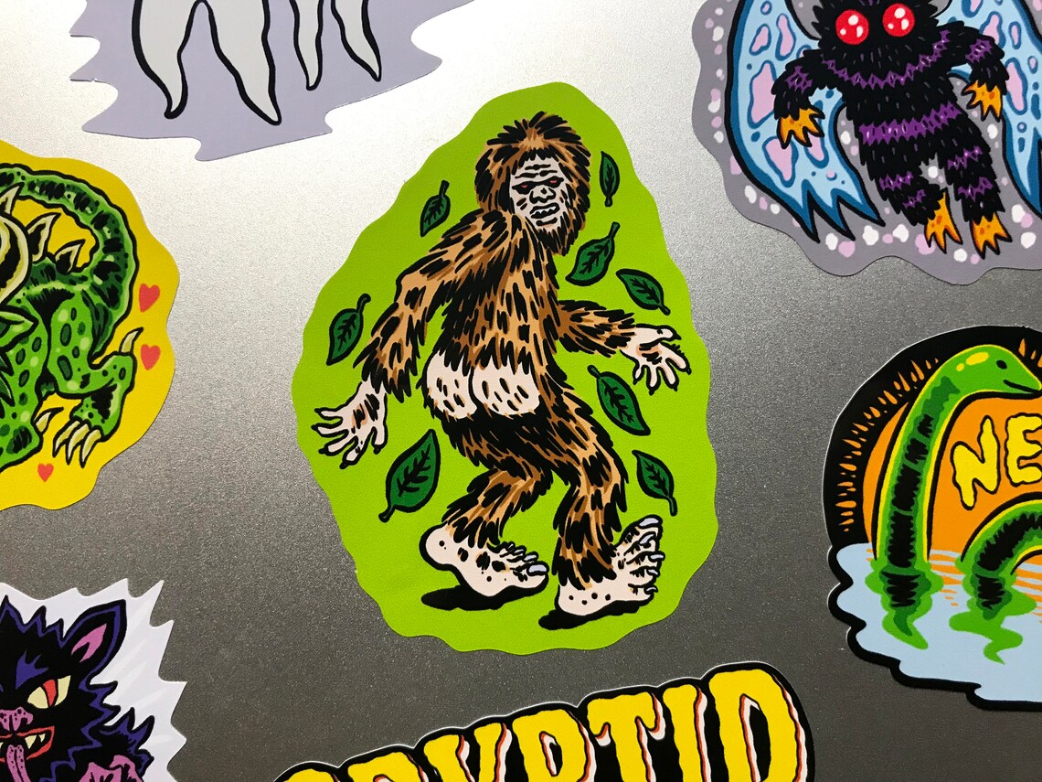 CRYPTIDS A5 Vinyl Sticker Sheet - Etsy