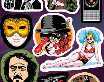 STANLEY KUBRICK A5 Vinyl Sticker Sheet